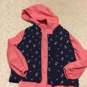 Girls fall jacket & vest set